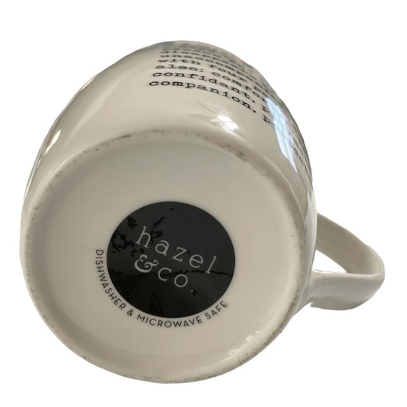 Hazel & Co. black and white dog mug, Coffee Mug, Tea Mug. - Picture 7 of 10
